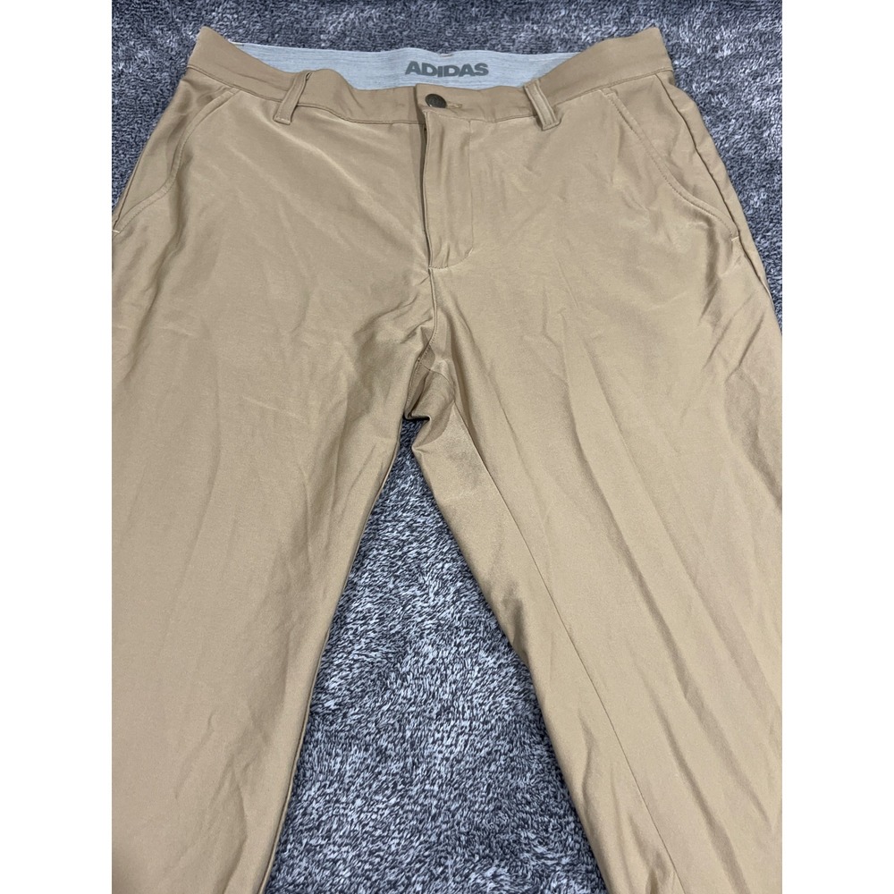 Adidas Golf Ultimate365 Pants Mens 30x30 Tan Khaki Stretch Performance Trousers